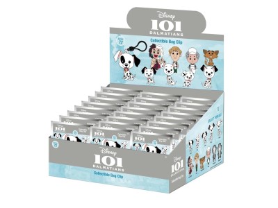 101 DALMATIENS - Series 72 - 3D Foam Bag Clip (Display 24 Pcs) 