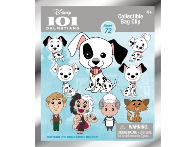 101 DALMATIENS - Series 72 - 3D Foam Bag Clip (Display 24 Pcs) 