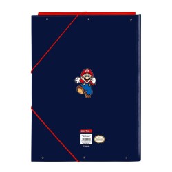 SUPER MARIO - Classeur à Rabats Premium avec Elastiques A4  2