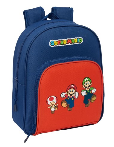 SUPER MARIO - Mario, Luidi, Toad - Sac à Dos '34x28x10cm' 