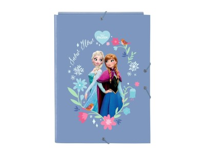 REINE DES NEIGES - Classeur à Rabats Premium avec Elastiques A4 