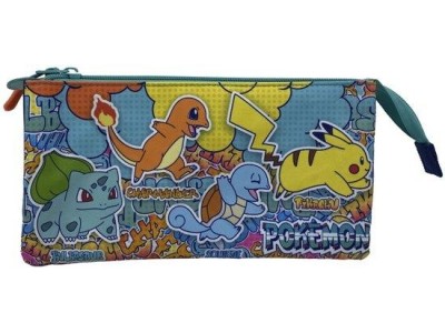 POKEMON - Urban Colors - Trousse Triple 