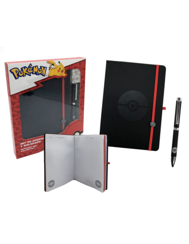 POKEMON - Pokéball - Pack Notebook + Stylo-Bille 