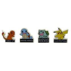 POKEMON - Starter - Set de 4 Gommes 