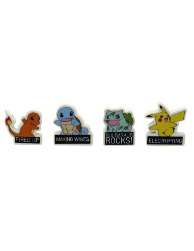 POKEMON - Starter - Set de 4 Gommes 