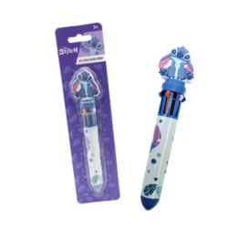 STITCH - Stylo-Bille 10 couleurs 3D Topper 