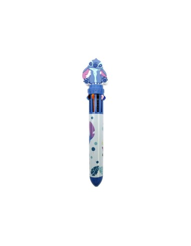 STITCH - Stylo-Bille 10 couleurs 3D Topper 