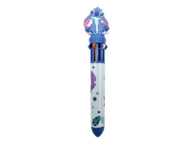 STITCH - Stylo-Bille 10 couleurs 3D Topper 