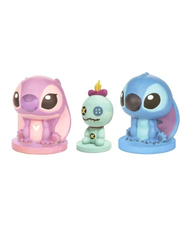 STITCH & ANGEL & SCRUMP - Set de 3 Figurines à Peindre 