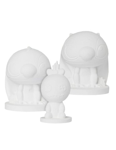 STITCH & ANGEL & SCRUMP - Set de 3 Figurines à Peindre 