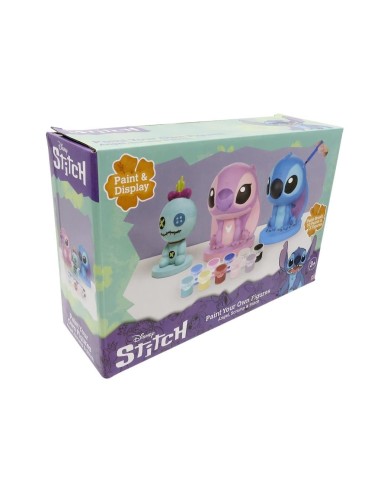 STITCH & ANGEL & SCRUMP - Set de 3 Figurines à Peindre 
