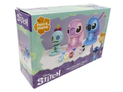 STITCH & ANGEL & SCRUMP - Set de 3 Figurines à Peindre 
