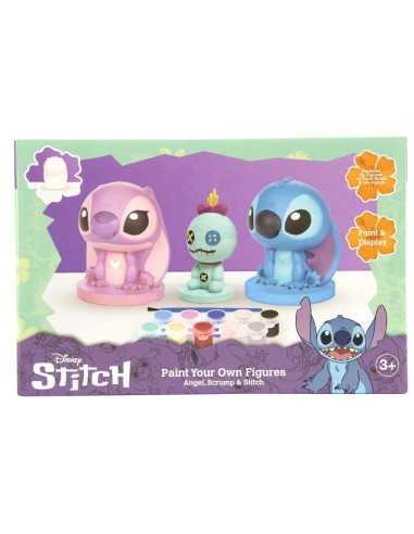 STITCH & ANGEL & SCRUMP - Set de 3 Figurines à Peindre 