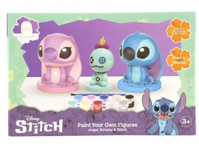 STITCH & ANGEL & SCRUMP - Set de 3 Figurines à Peindre 