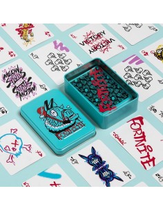 FORNITE - Llama here! - Jeu de Cartes dans une Boite en Métal 