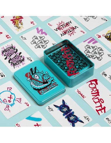 FORNITE - Llama here! - Jeu de Cartes dans une Boite en Métal 