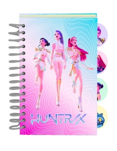 K-POP DEMON HUNTERS - Notebook A6 avec 4 Separateurs 