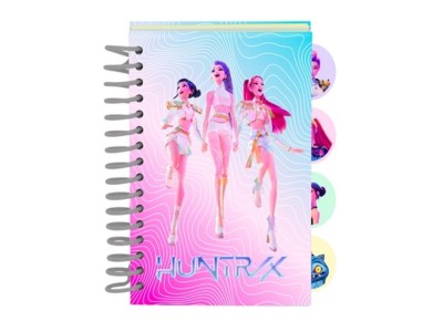 K-POP DEMON HUNTERS - Notebook A6 avec 4 Separateurs 