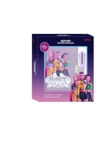 K-POP DEMON HUNTERS - Gift Box - Journal Intime Fourrure + Stylo 