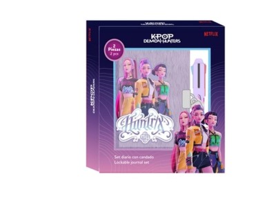 K-POP DEMON HUNTERS - Gift Box - Journal Intime Fourrure + Stylo 