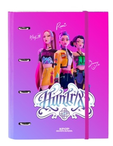 K-POP DEMON HUNTERS - Classeur 4 Anneaux avec Feuilles & Intercalaires 