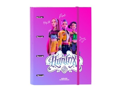 K-POP DEMON HUNTERS - Classeur 4 Anneaux avec Feuilles & Intercalaires 
