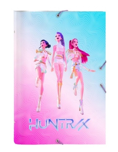 K-POP DEMON HUNTERS - Classeur à Rabats Premium avec 12 Compartiments 