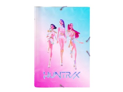 K-POP DEMON HUNTERS - Classeur à Rabats Premium avec 12 Compartiments 