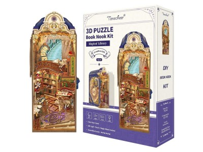 BOOK NOOK KIT - DIY- Librairie magique - 521pcs + LED Light 