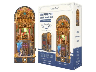 BOOK NOOK KIT - DIY- Musée de l'espace-temps - 279pcs + LED Light 
