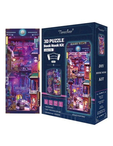 BOOK NOOK KIT - DIY- Cyber City - 284pcs + LED Light 