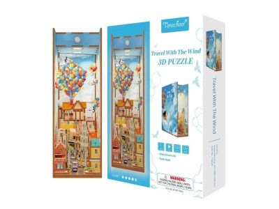 BOOK NOOK KIT - DIY- Voyage avec le vent - 143pcs + LED Light 
