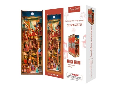 BOOK NOOK KIT - DIY-Le banquet de la Dynastue Tang -260pcs + LED Light 