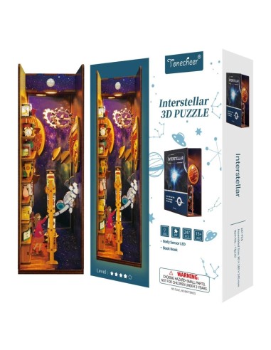 BOOK NOOK KIT - DIY- Interstellar - 247PCS + LED Light 
