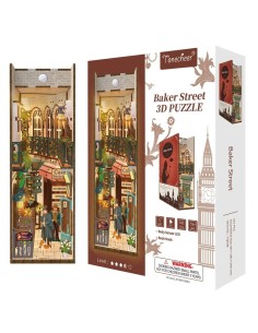 BOOK NOOK KIT - DIY- Baker Street - 141pcs + LED Light 