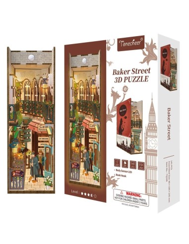 BOOK NOOK KIT - DIY- Baker Street - 141pcs + LED Light 