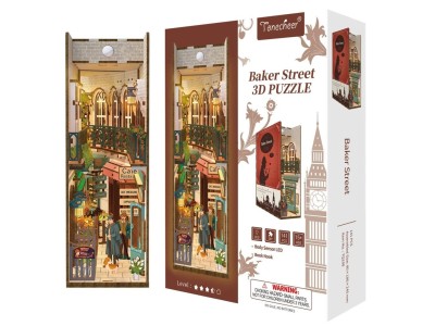 BOOK NOOK KIT - DIY- Baker Street - 141pcs + LED Light 