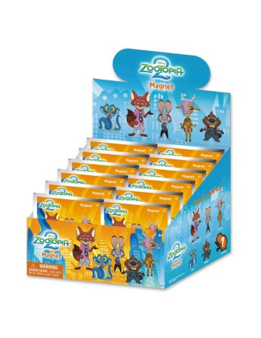 ZOOTOPIE 2 - Series 1 - 3D Foam Magnets in blind bags (Display 12 Pcs) 