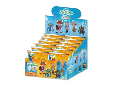 ZOOTOPIE 2 - Series 1 - 3D Foam Magnets in blind bags (Display 12 Pcs) 