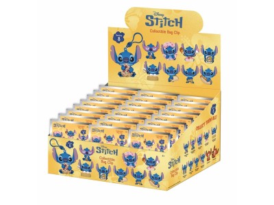 STITCH - Series 8 - 3D Foam Bag Clip (Display 24 Pcs) 