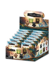 DRAGON - Series 1 - 3D Foam Magnets in blind bags (Display 12 Pcs) 
