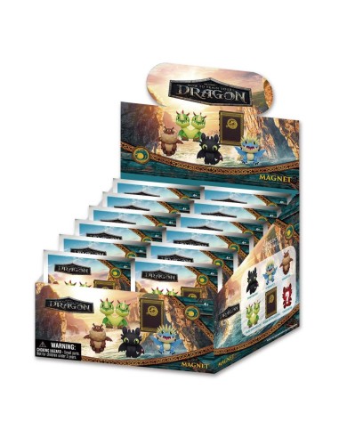 DRAGON - Series 1 - 3D Foam Magnets in blind bags (Display 12 Pcs) 