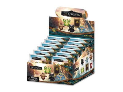DRAGON - Series 1 - 3D Foam Magnets in blind bags (Display 12 Pcs) 