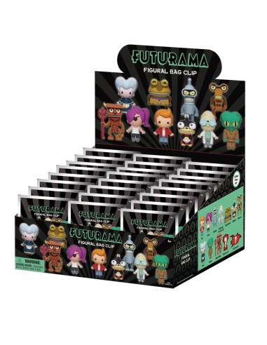 FUTURAMA - Series 1 - 3D Foam Bag Clip (Display 24 Pcs) 