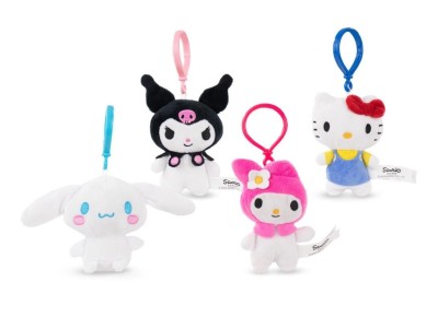 HELLO KITTY & Friends - Assortiment de 32 Bag Clips 4 Modèles - 15cm 