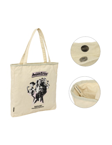 K-POP DEMON HUNTERS - Huntrix - Tote Bag Zippé Beige 