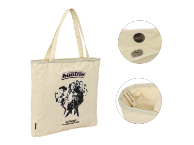 K-POP DEMON HUNTERS - Huntrix - Tote Bag Zippé Beige 