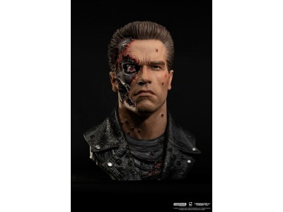 TERMINATOR 2 - T-800 Model 101 Endommangé - Masque Scale Art 1/1 47cm 