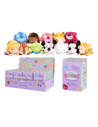 DISNEY - Serie 1 - Display de 12 peluches 'Snuglets' Blind Box - 14cm 