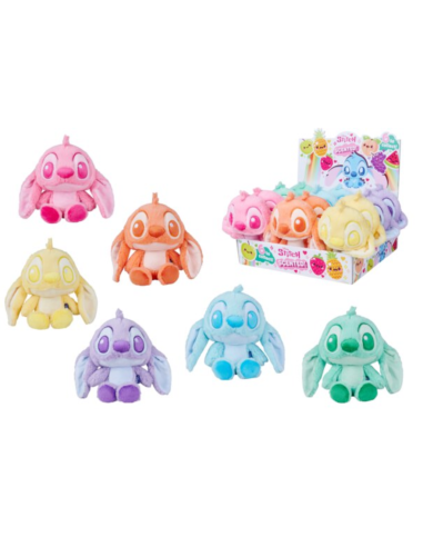 STITCH - Display de 12 Peluches Parfumées 22cm - 6 Modèles 
